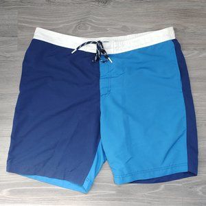 Excellent Used Condition Men's LANDS END Swim Trunks Blue Size XL